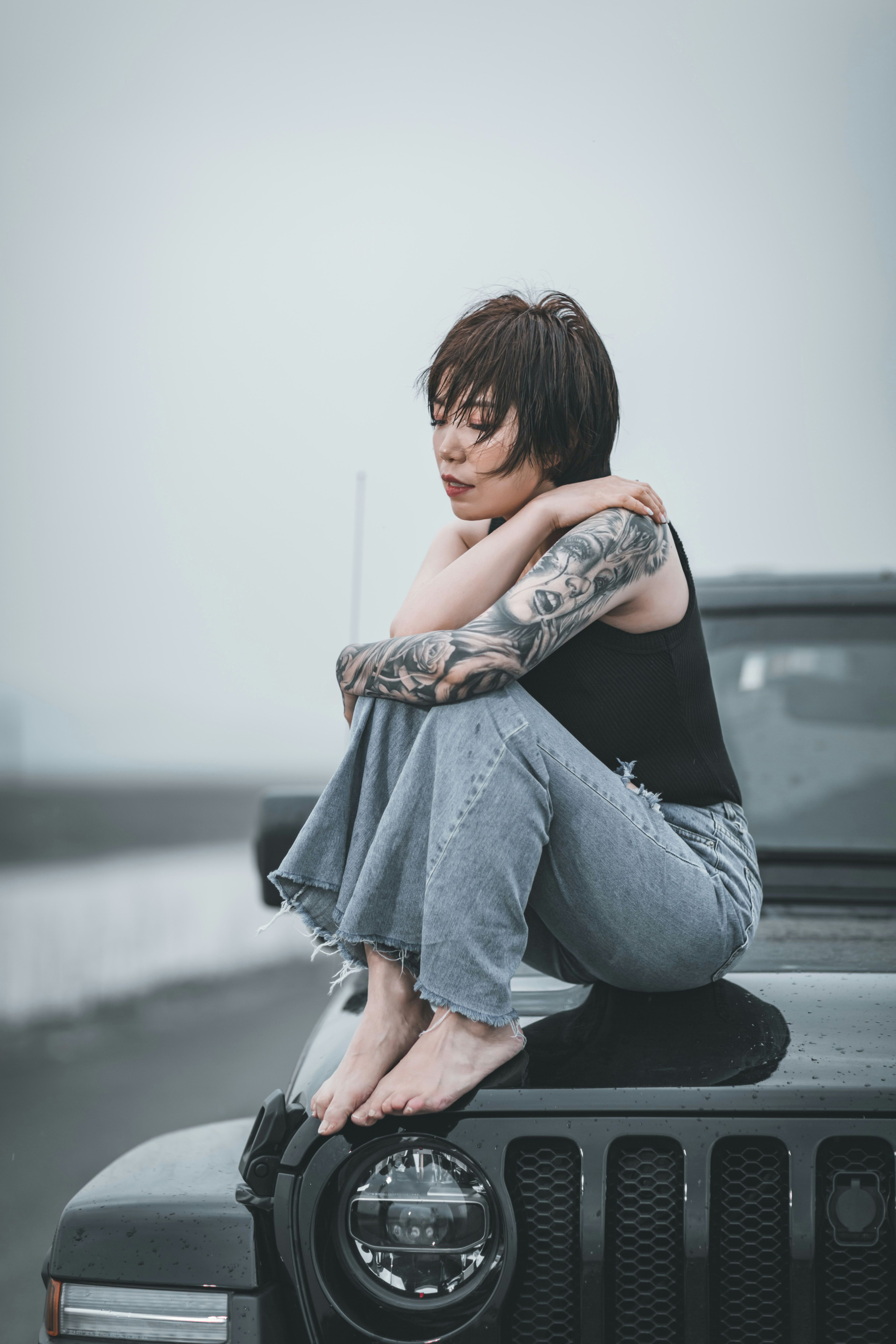 Manga de tatuagem no braço